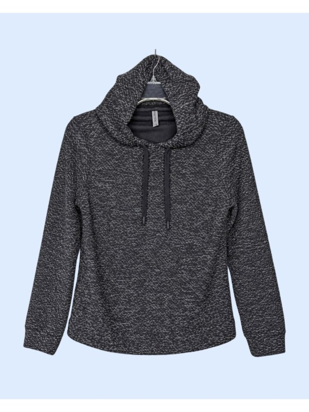 Fabletics long sleeve black silver womens hoodie size XS